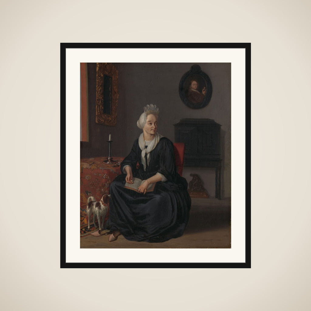 Anna de Hooghe (1645-1717). The Painter's fourth Wife framed
