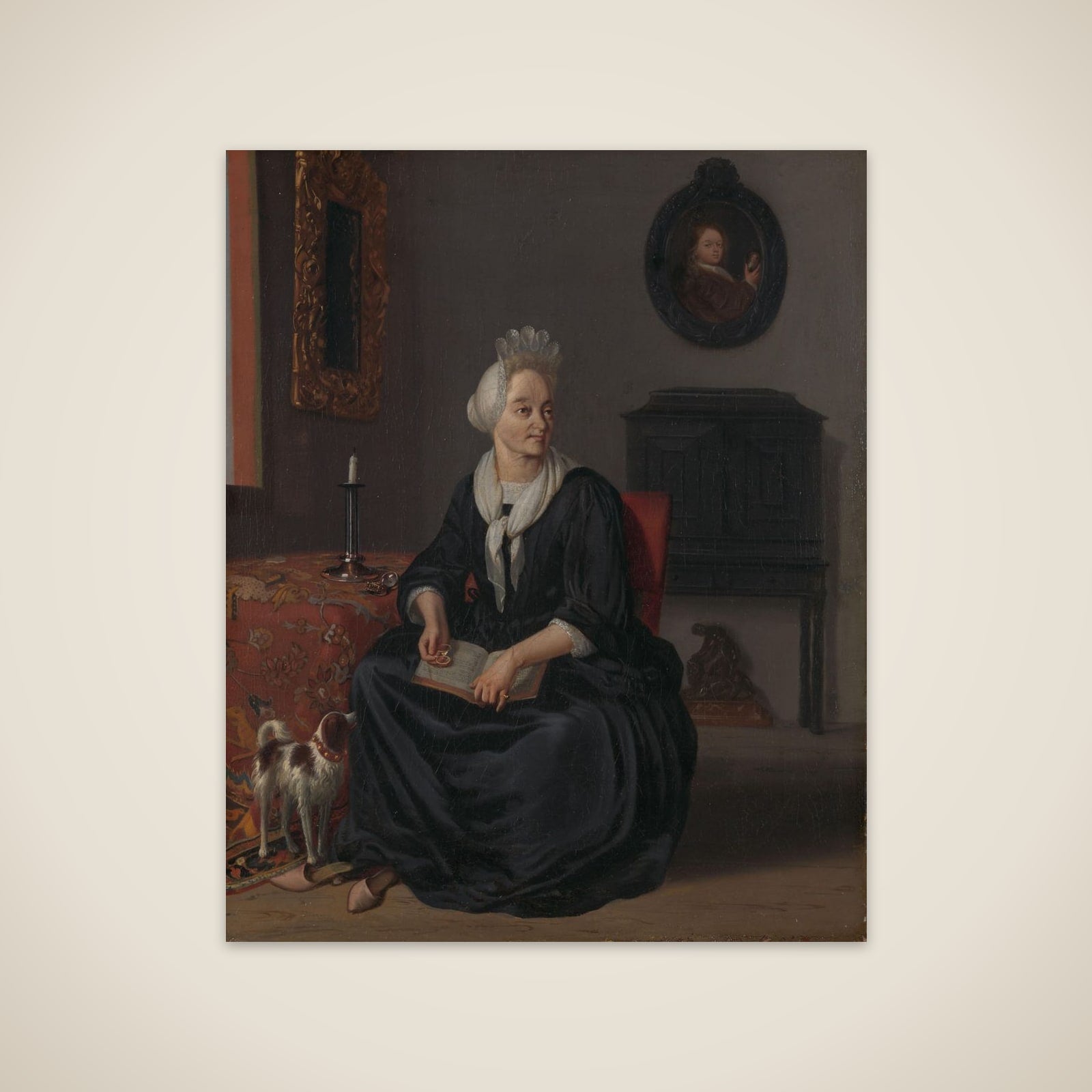 Anna de Hooghe (1645-1717). The Painter's fourth Wife unframed print