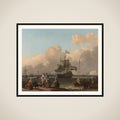 The Y at Amsterdam, with the Frigate 'De Ploeg' framed