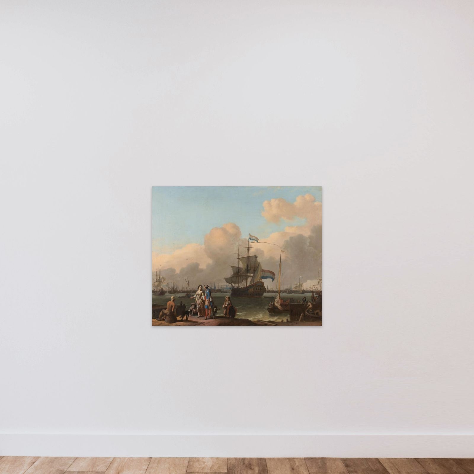 The Y at Amsterdam, with the Frigate 'De Ploeg' unframed — shown to scale