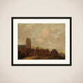 View of Egmond aan Zee framed