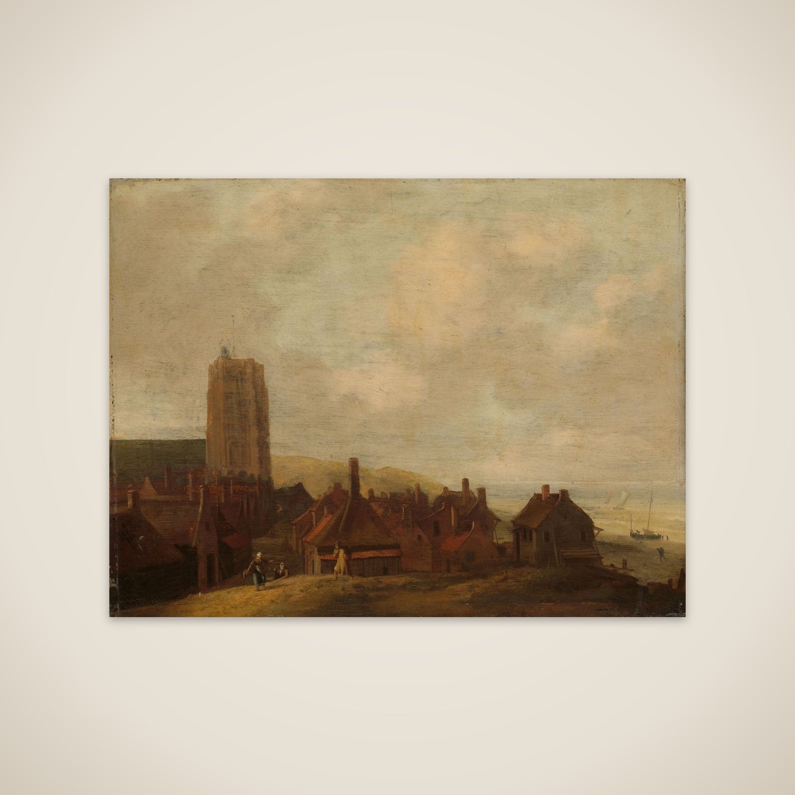 View of Egmond aan Zee unframed print