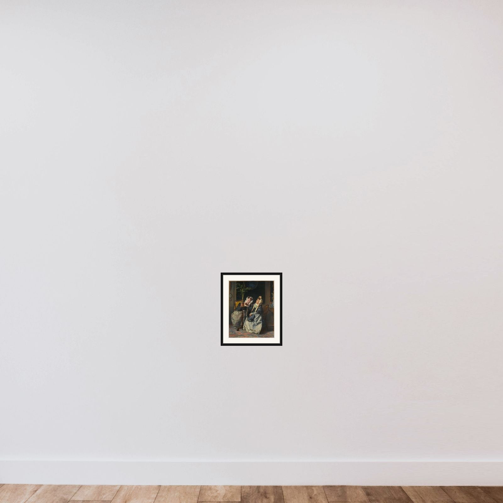 Under the Palms framed — shown to scale