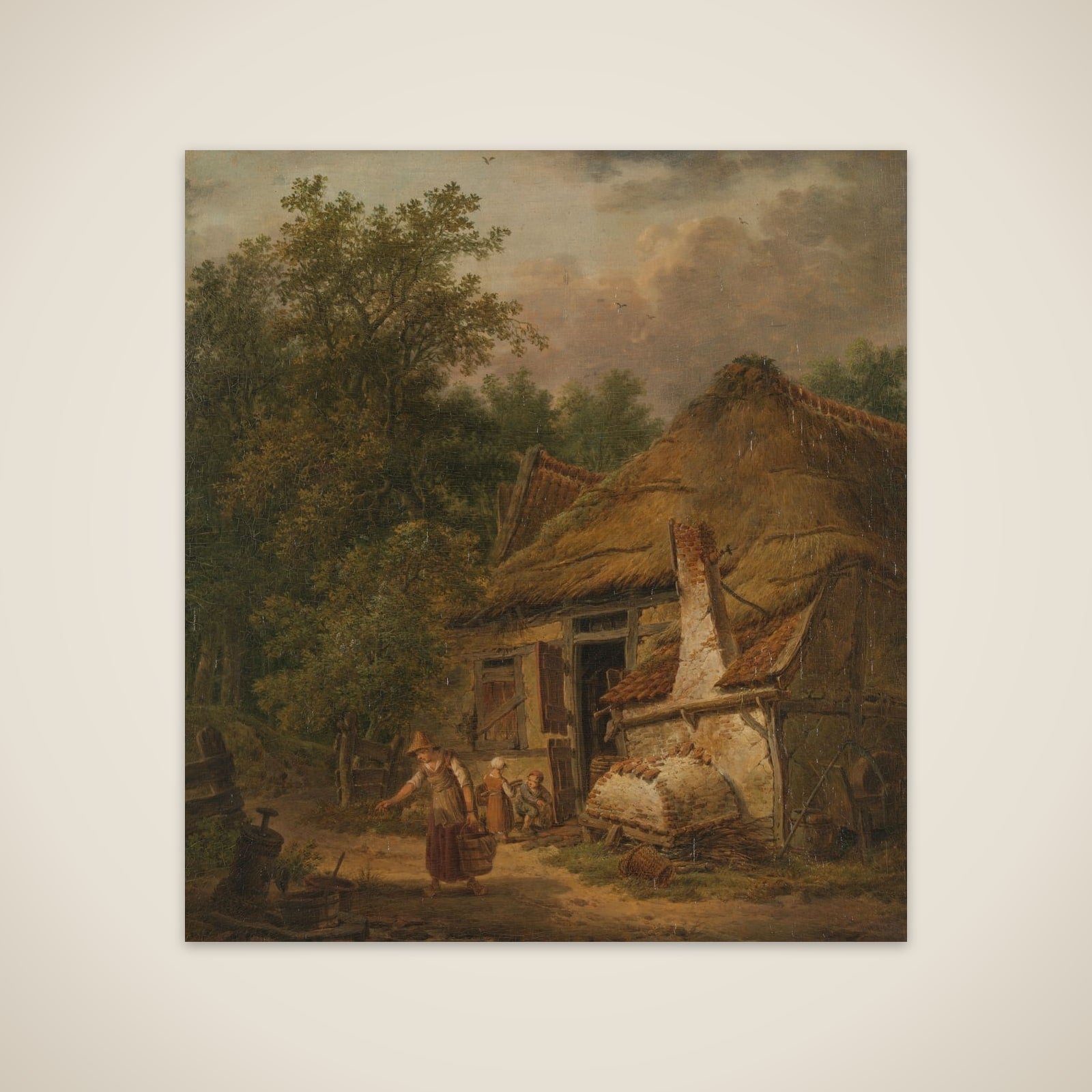 Farmhouse near Helvoirt unframed print