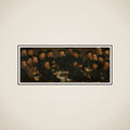 Banquet of Eighteen Guardsmen of Squad L, Amsterdam 1566, known as 'The Perch Eaters' framed