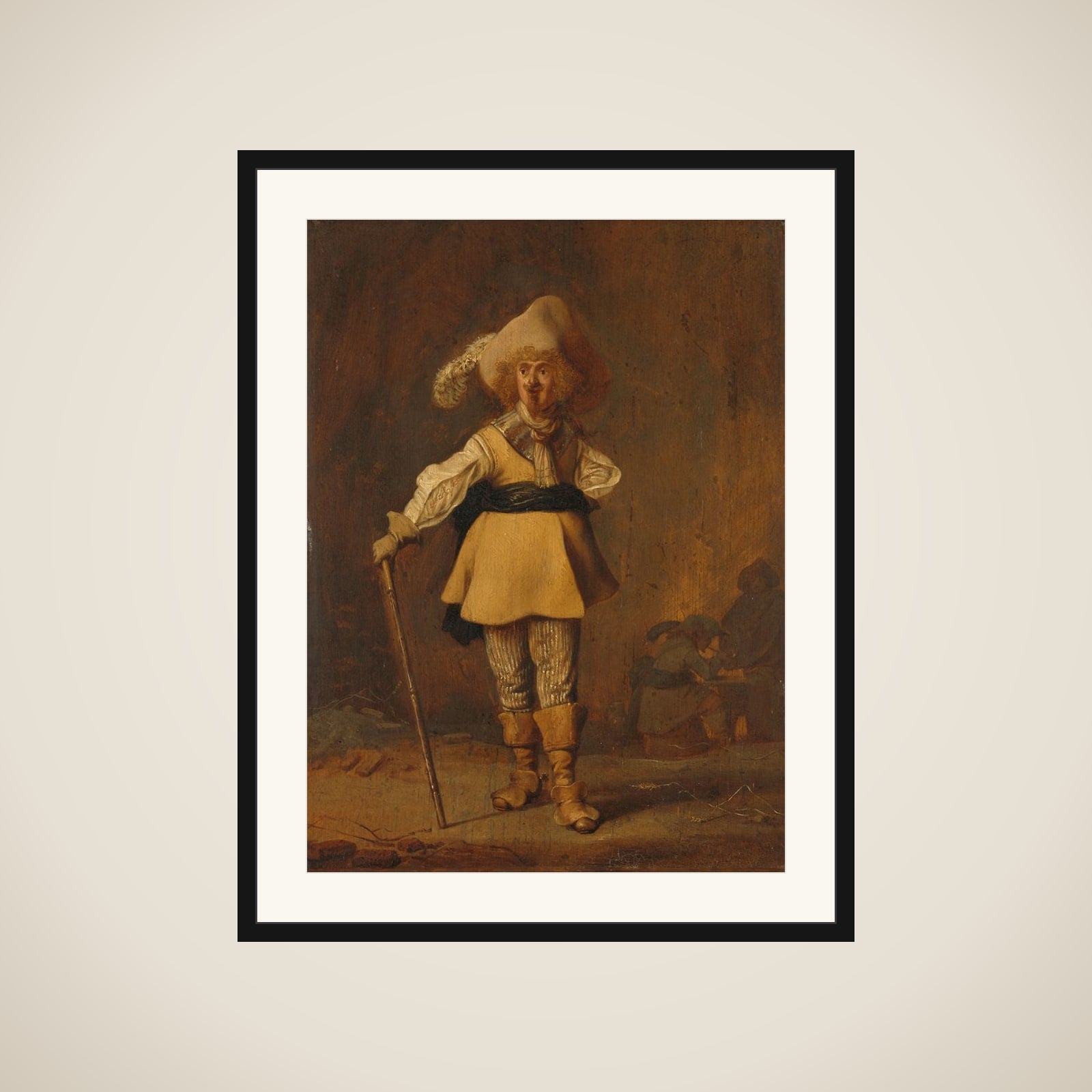 A Captain framed