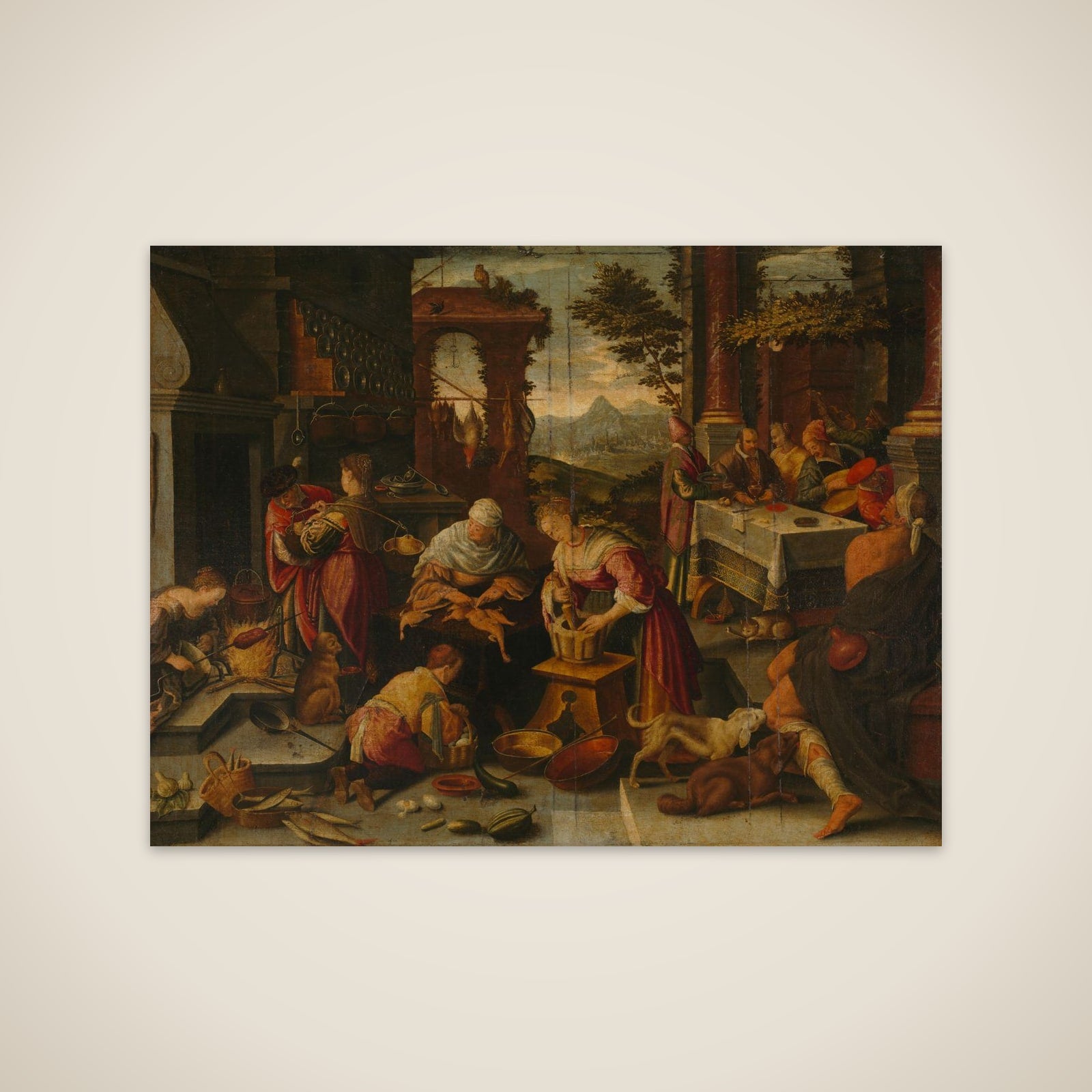 Lazarus and the Rich Man unframed print