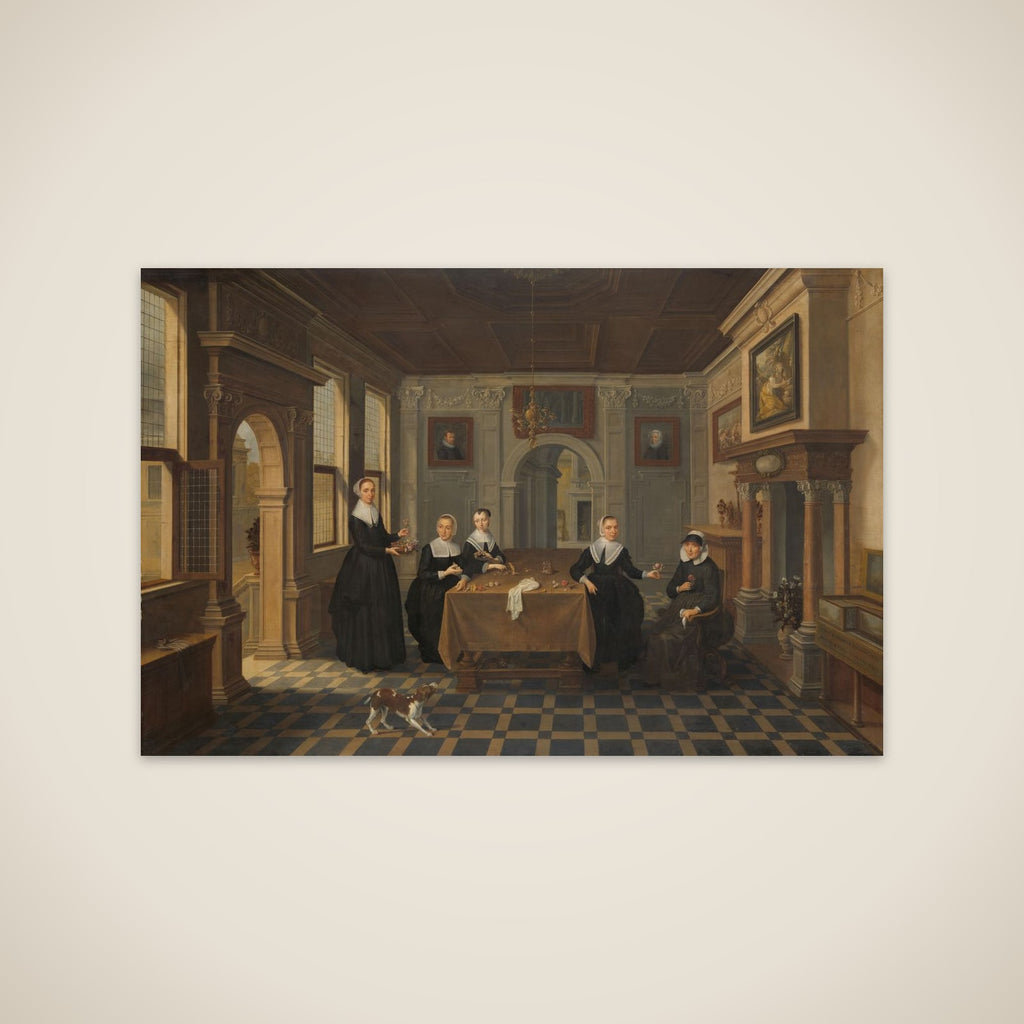 Five Ladies in an Interior unframed print