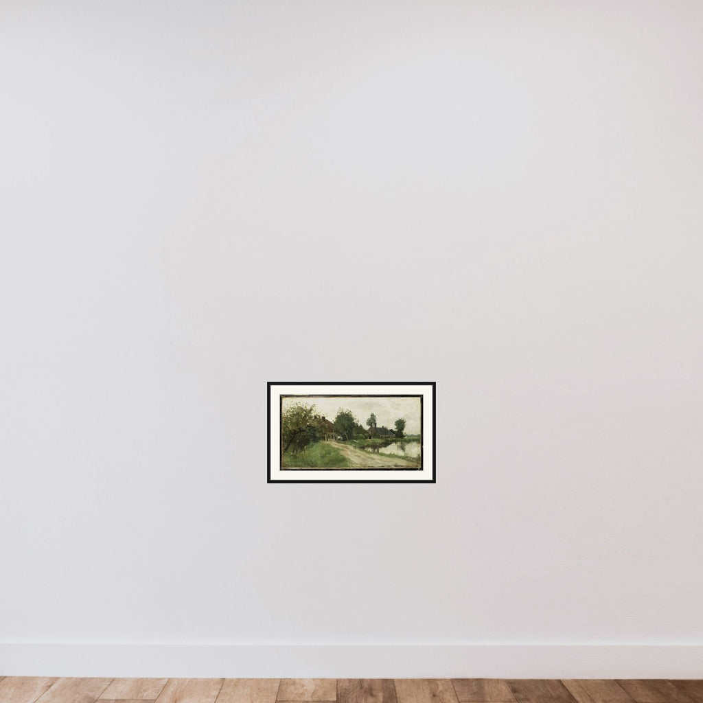 Near Breukelen on the Vecht framed — shown to scale