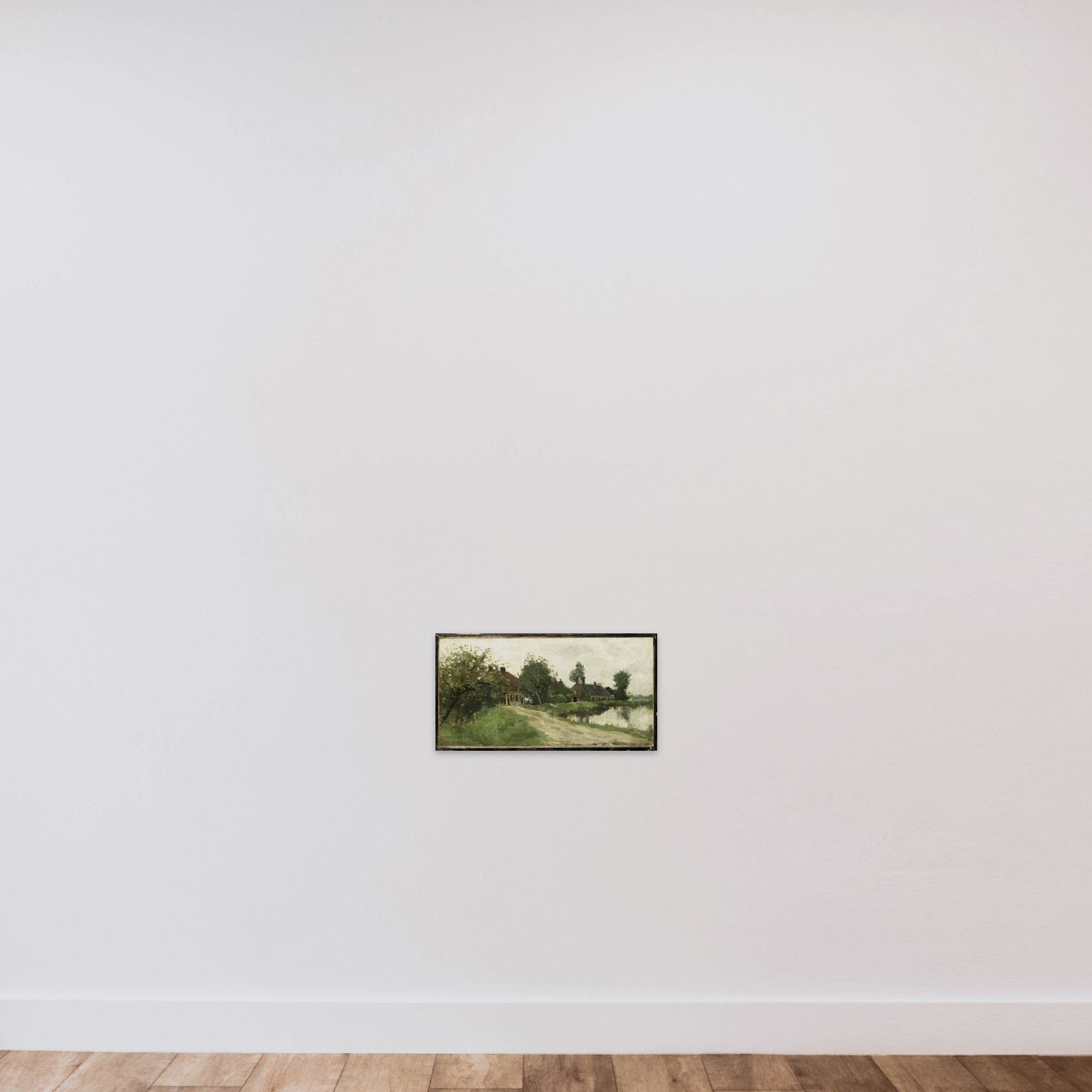 Near Breukelen on the Vecht unframed — shown to scale
