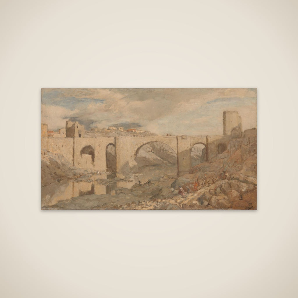 Bridge near Toledo unframed print