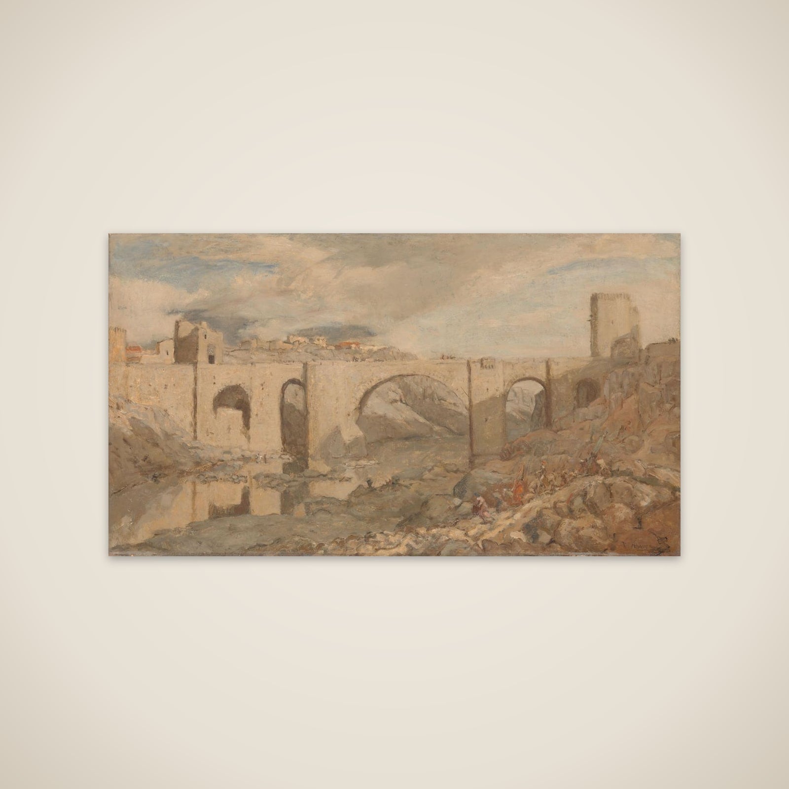 Bridge near Toledo unframed print
