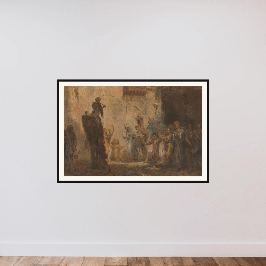 Oriental Wedding framed — shown to scale