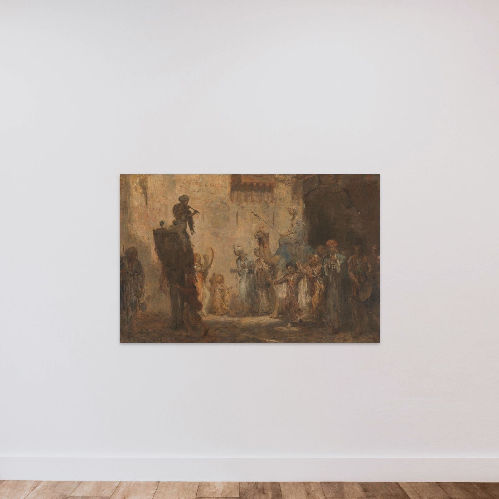 Oriental Wedding unframed — shown to scale