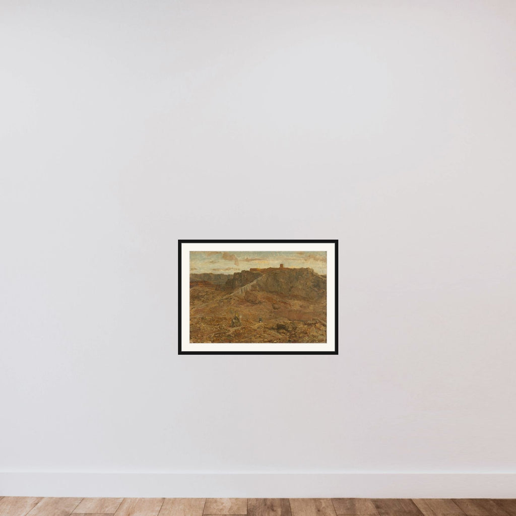 Mountainous Landscape in Egypt framed — shown to scale