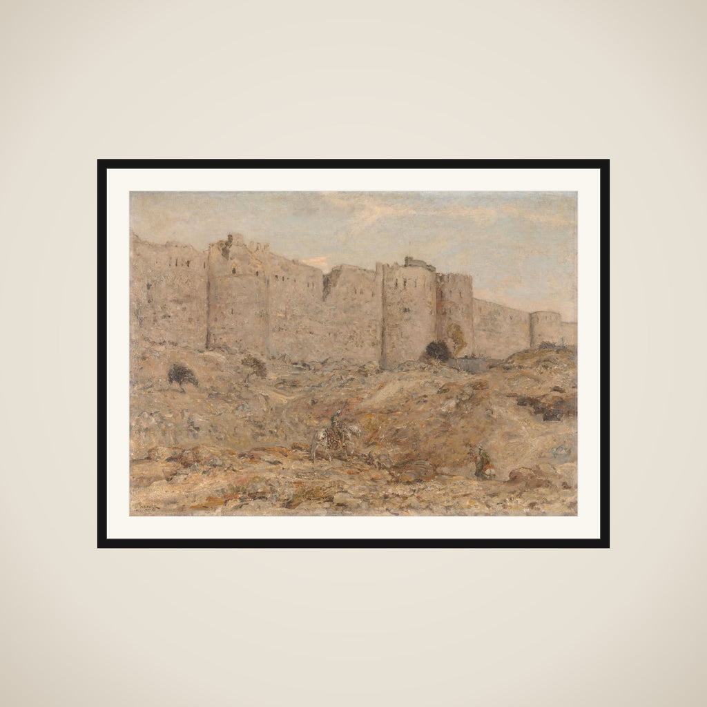 City wall in India framed