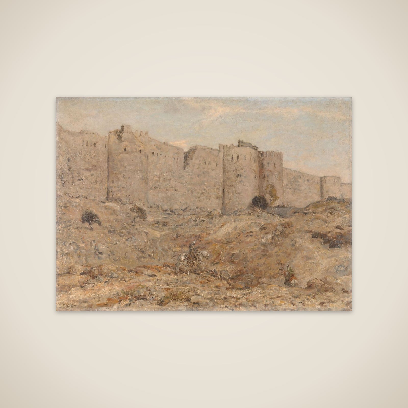 City wall in India unframed print