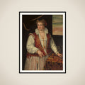 Portrait of a Woman with a Squirrel framed