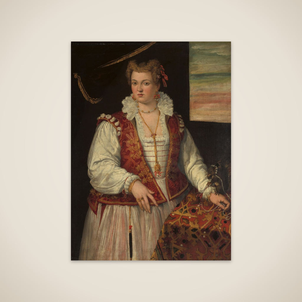 Portrait of a Woman with a Squirrel unframed print