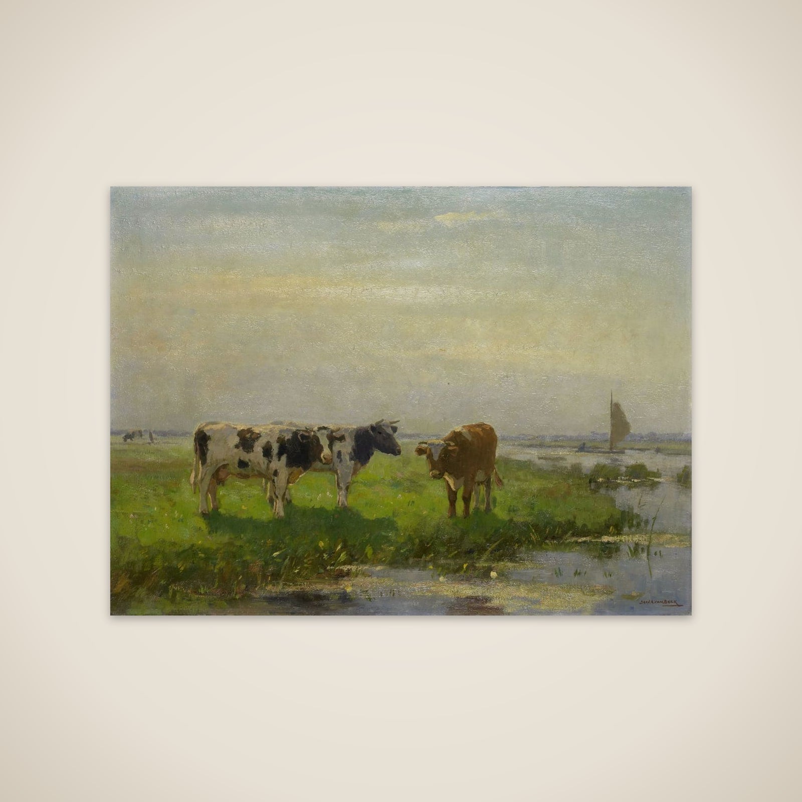 Cows in the Meadow unframed print