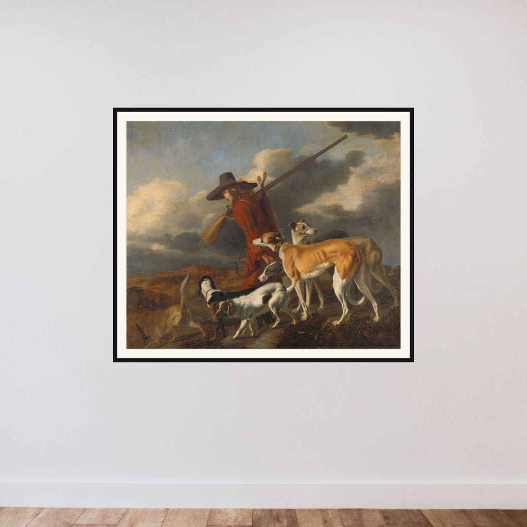 The Hunter framed — shown to scale