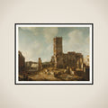 The Ruins of the Old Town Hall of Amsterdam after the Fire of 7 July 1652 framed