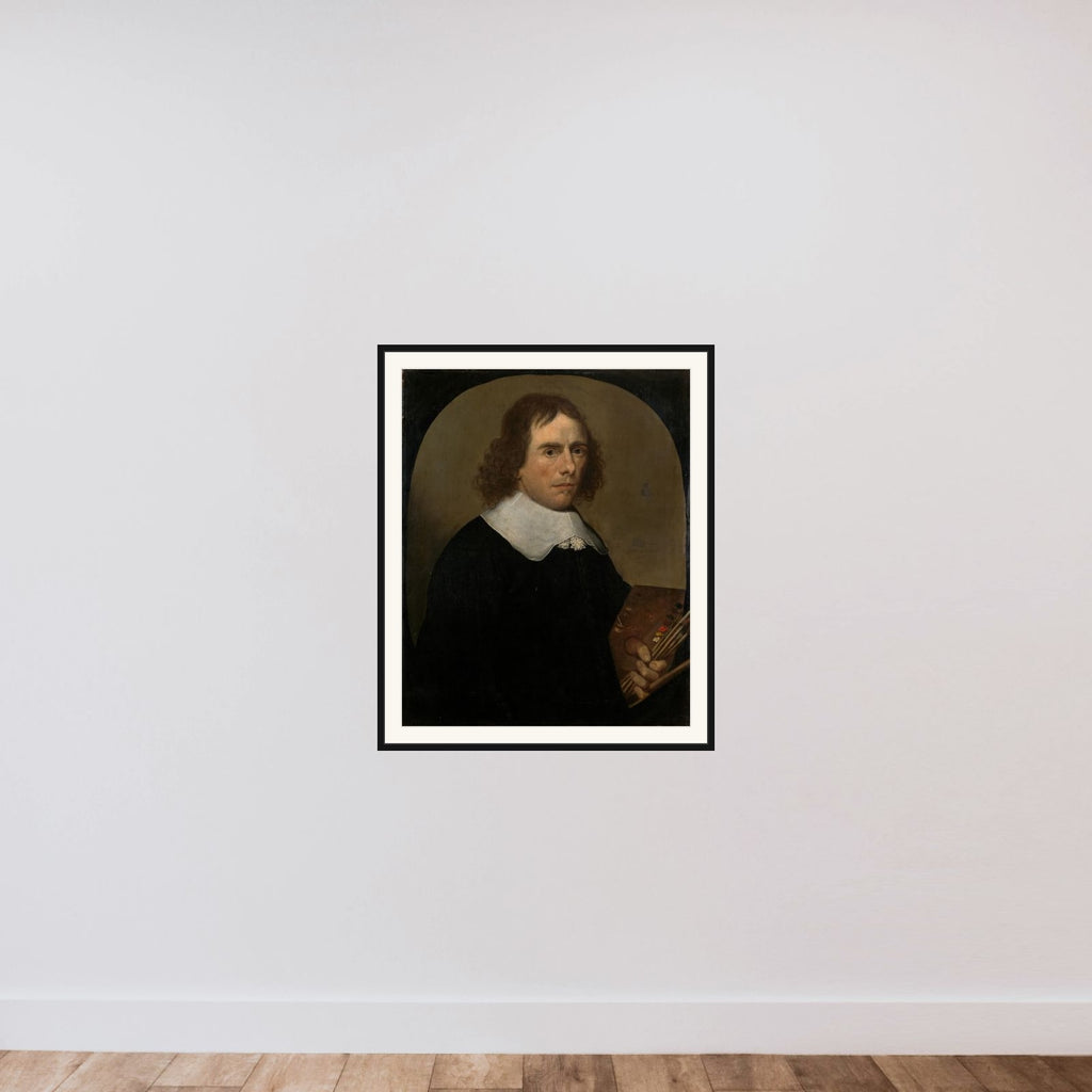 Self-Portrait framed — shown to scale