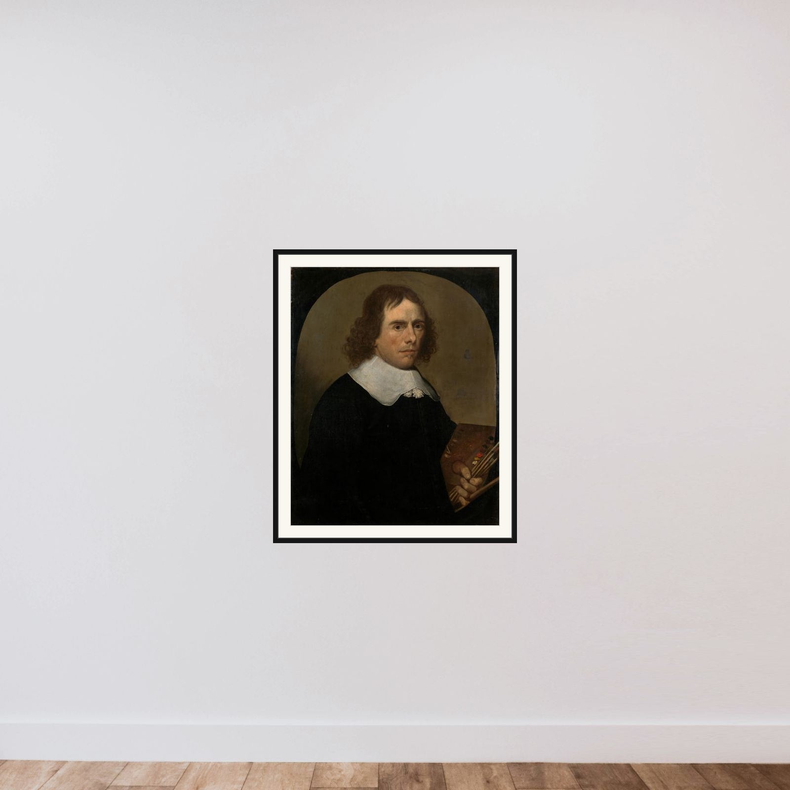 Self-Portrait framed — shown to scale