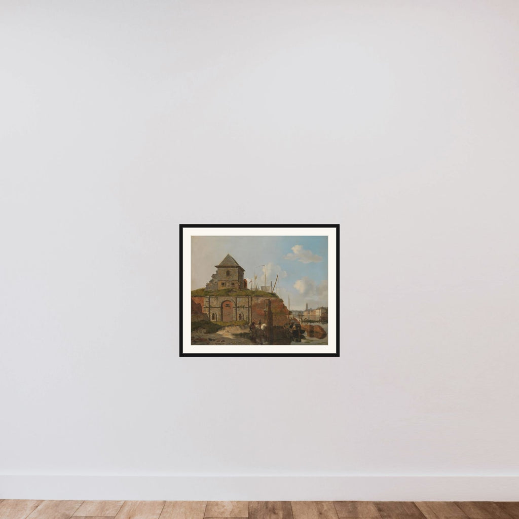 City Wall with Gunpowder Magazine framed — shown to scale