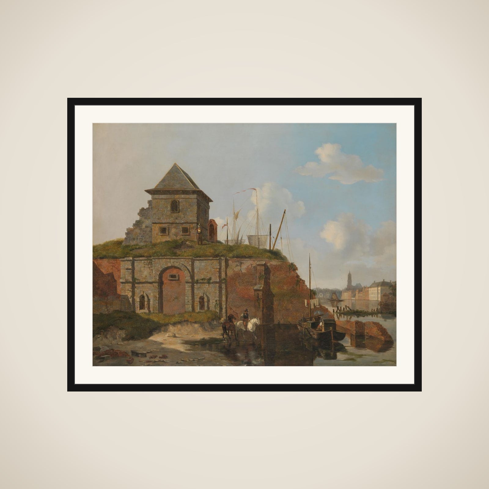 City Wall with Gunpowder Magazine framed