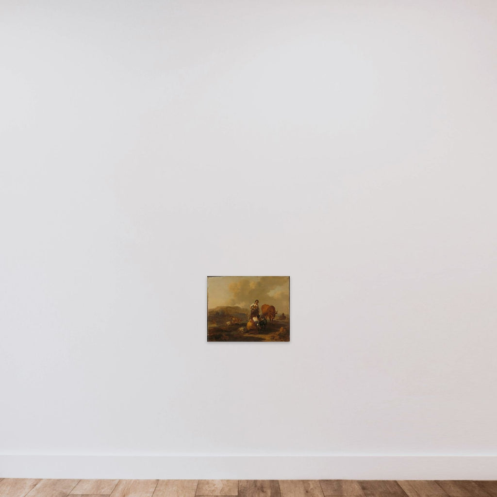 Italian Landscape unframed — shown to scale
