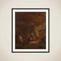 Peasants Dancing in a Barn framed