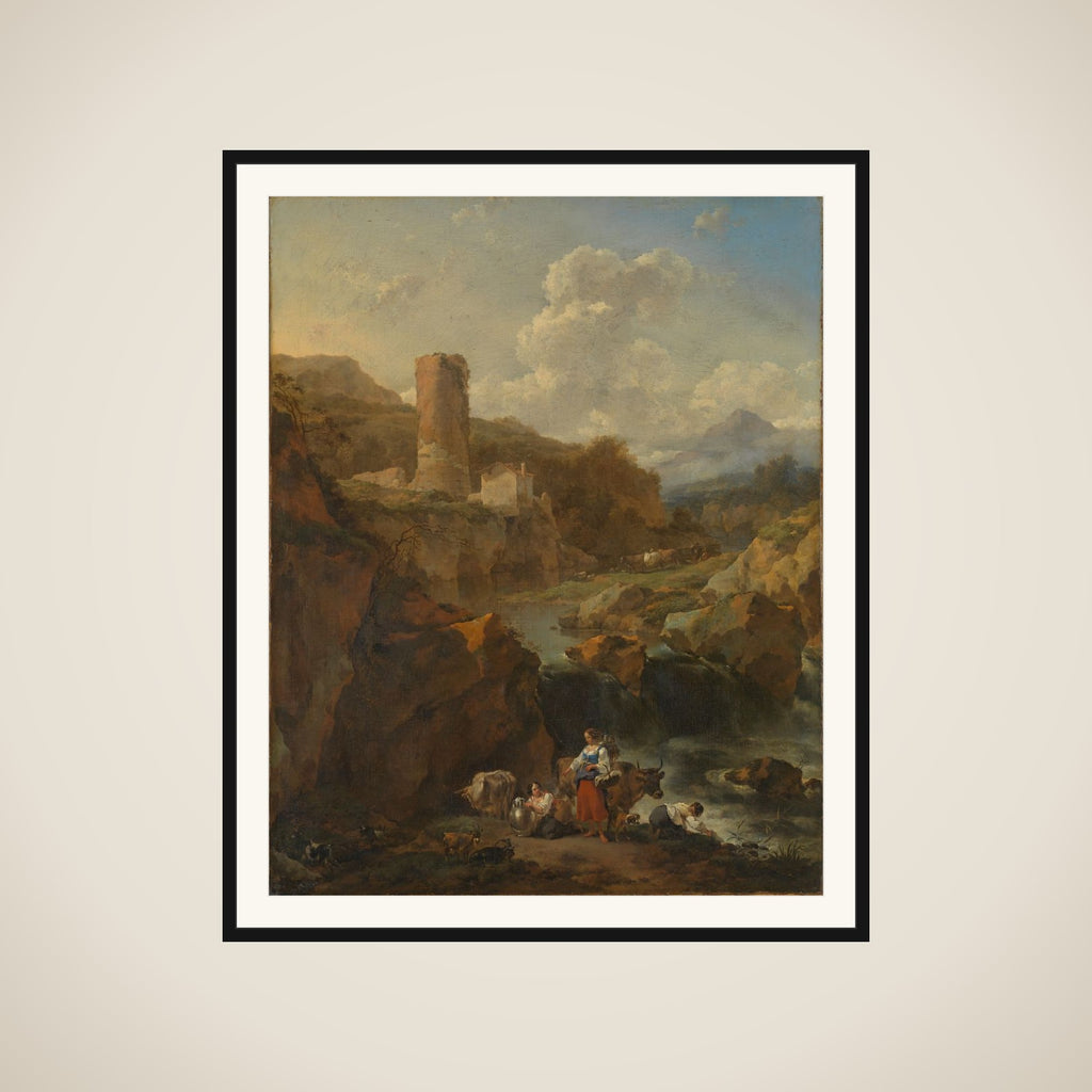 Italian Landscape framed