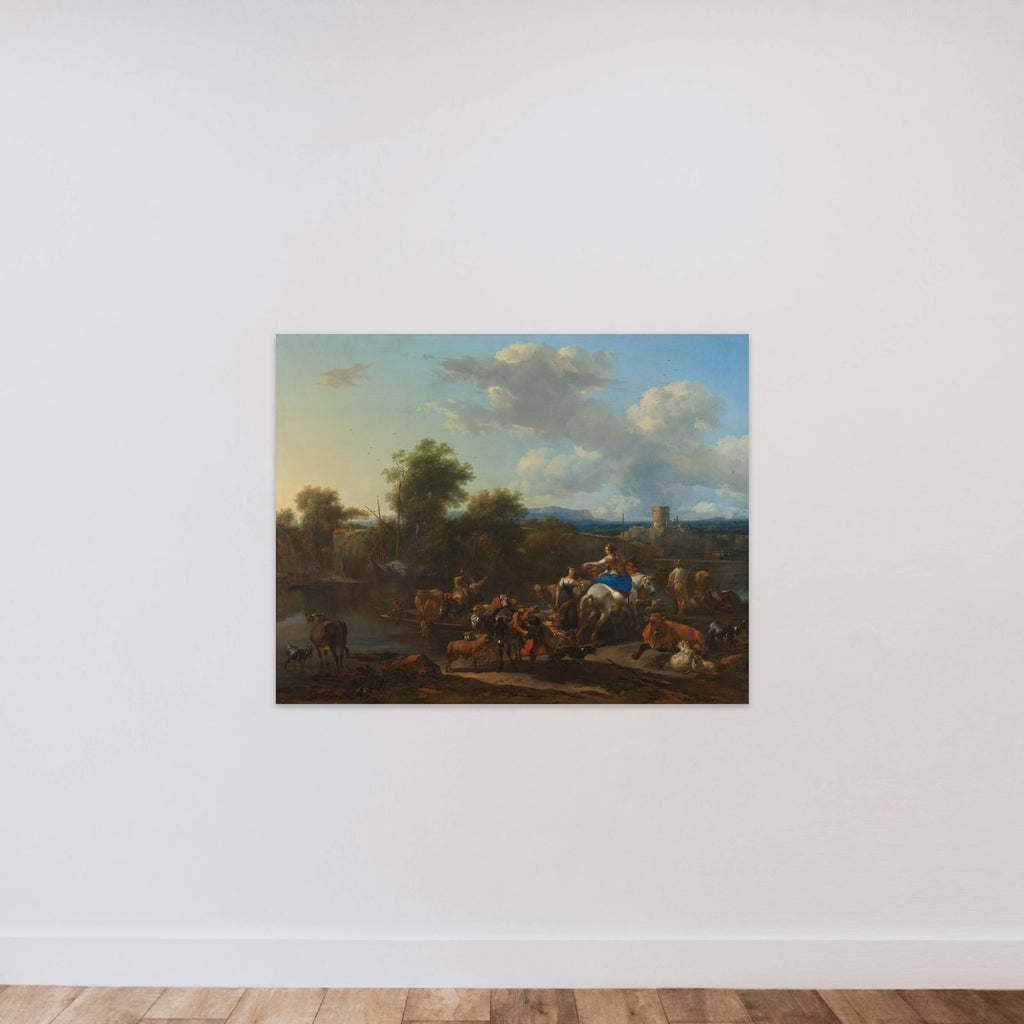 The Cattle Ferry unframed — shown to scale