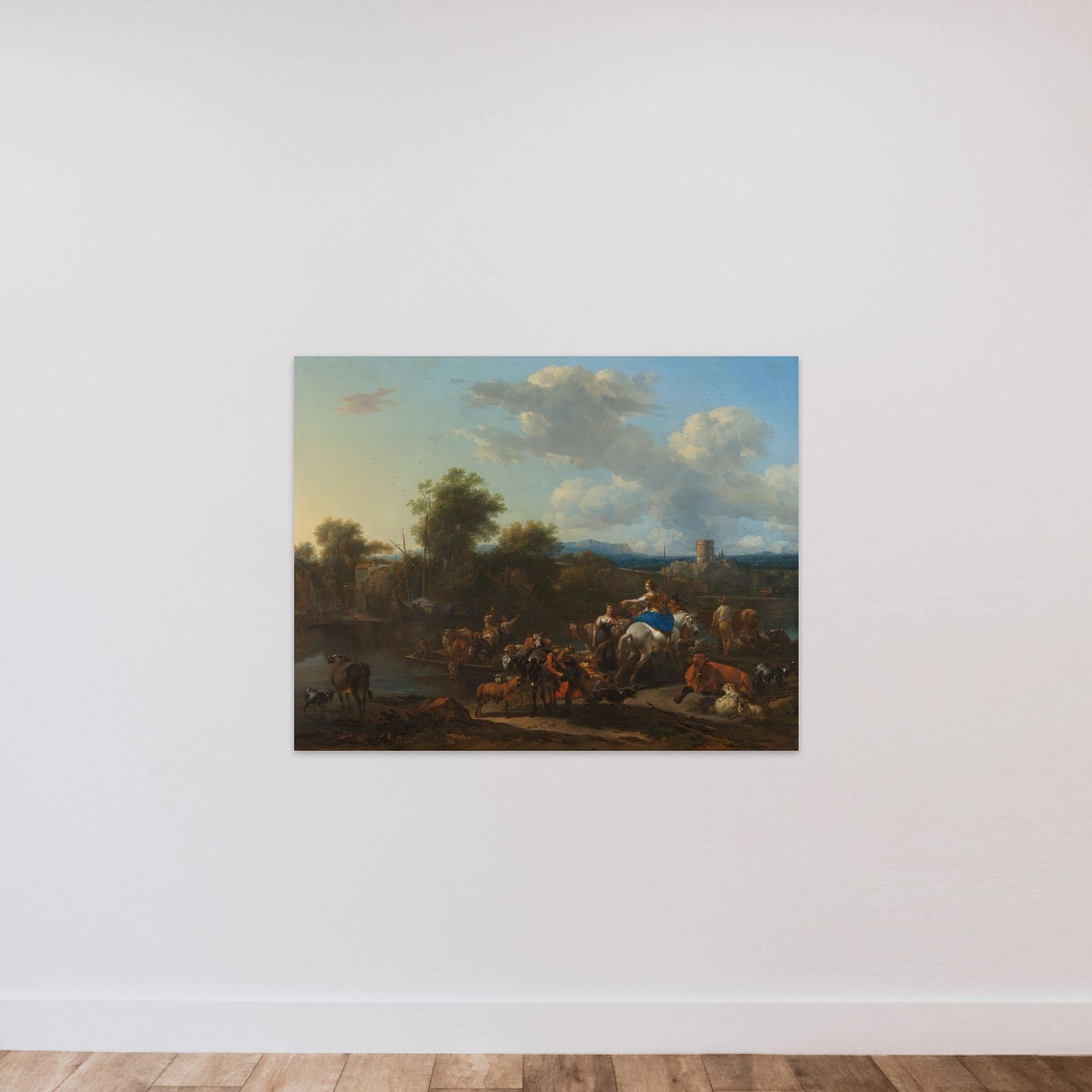 The Cattle Ferry unframed — shown to scale