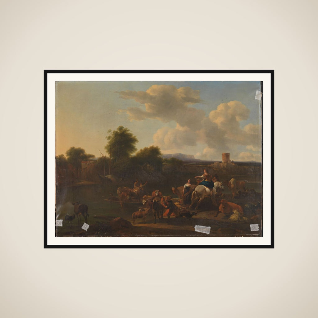 The Cattle Ferry framed