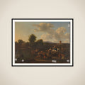 The Cattle Ferry framed