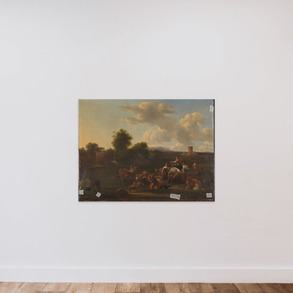 The Cattle Ferry unframed — shown to scale