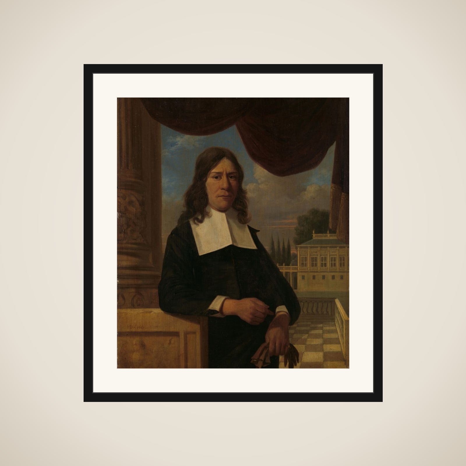 Nicolaes Eichelberg (d. 1699). Haarlem Merchant, Husband of Helena van der Schalcke framed
