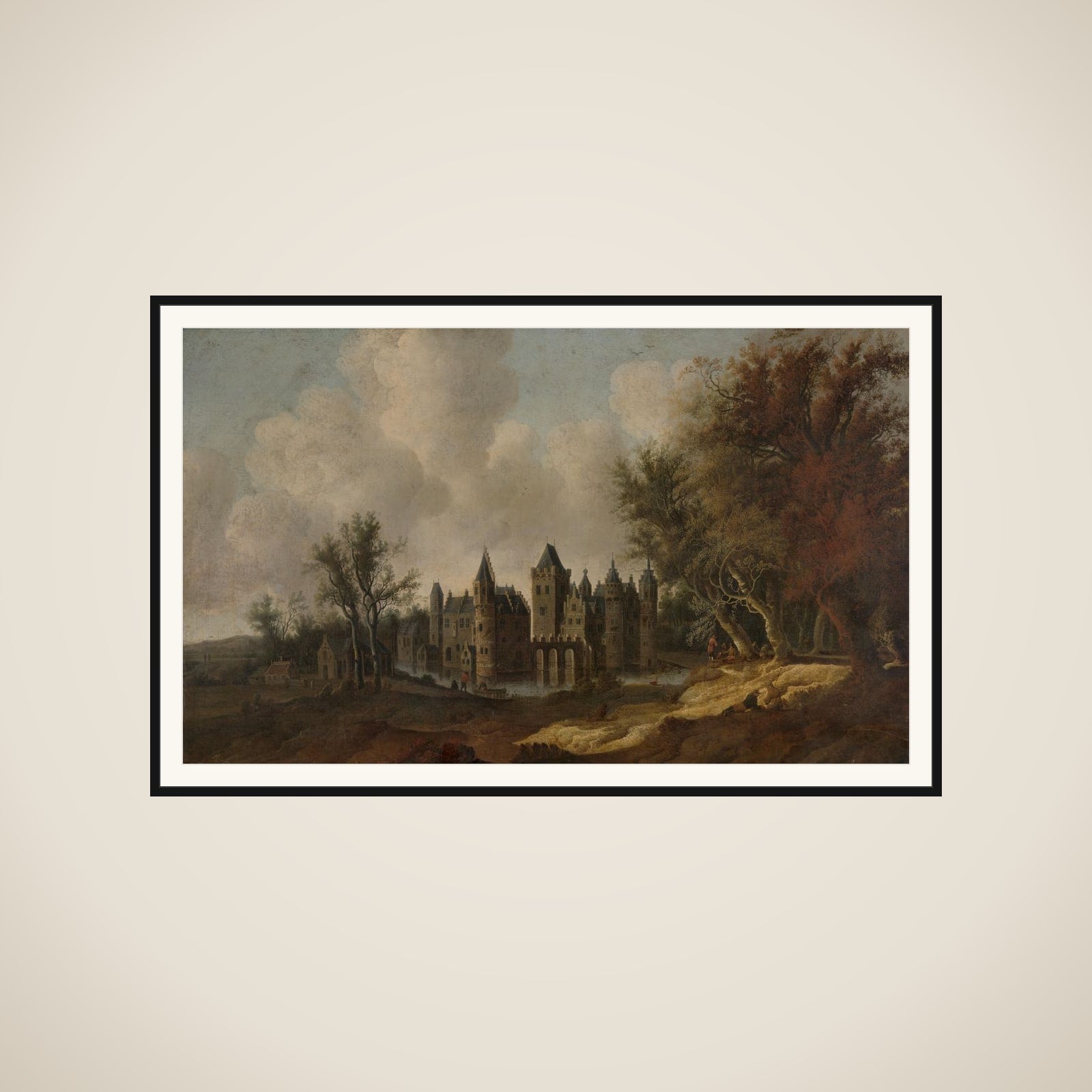 Egmond Castle framed