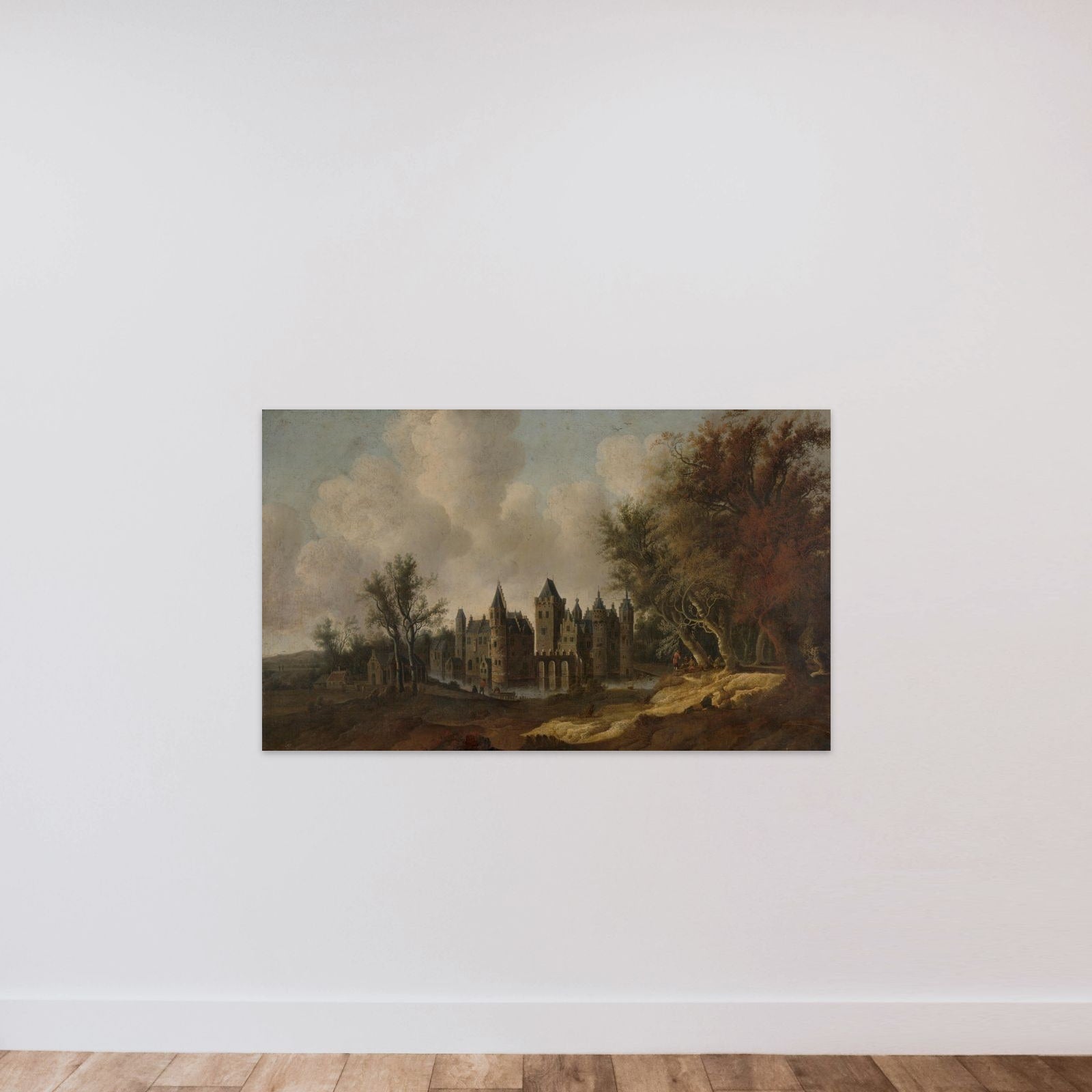 Egmond Castle unframed — shown to scale