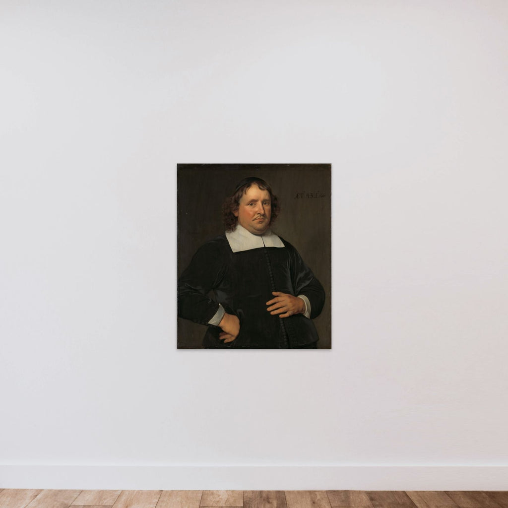 Thomas Pots (1618-1689). Minister at Vlissingen unframed — shown to scale