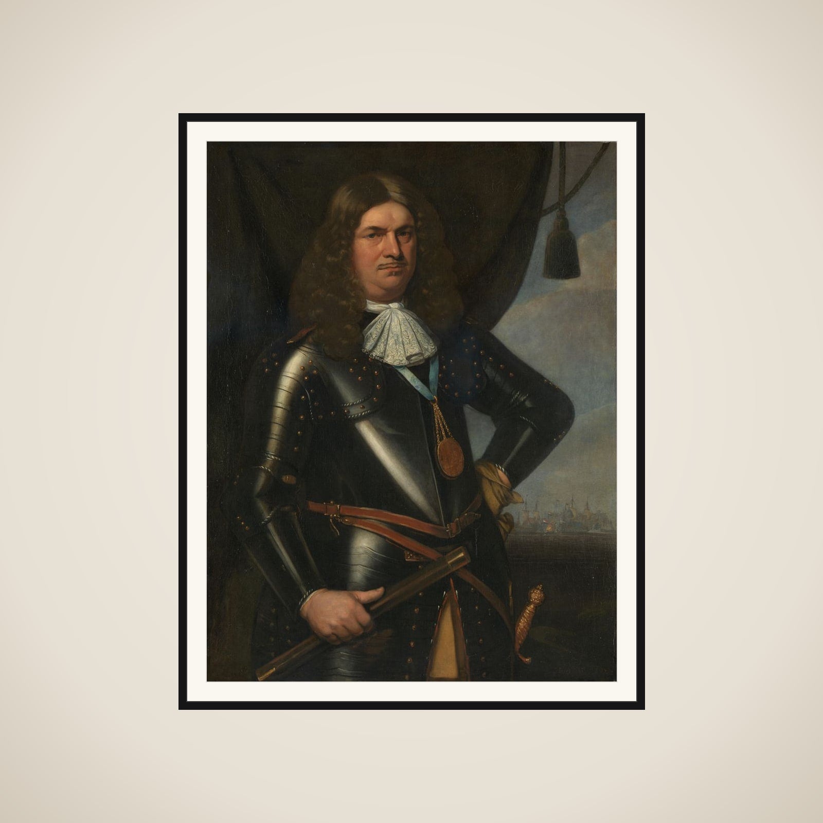 Adriaen Banckert (c 1620-1684), Vice Admiral of Zeeland framed