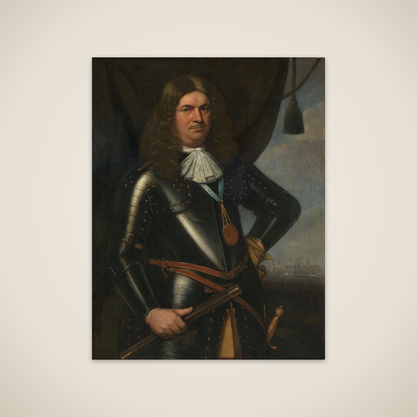 Adriaen Banckert (c 1620-1684), Vice Admiral of Zeeland unframed print