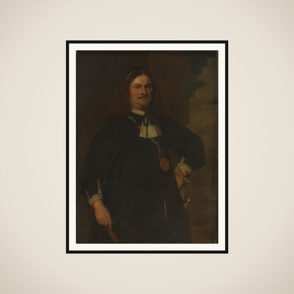 Portrait of Adriaen Banckert (c. 1620-1684), Vice Admiral of Zeeland framed