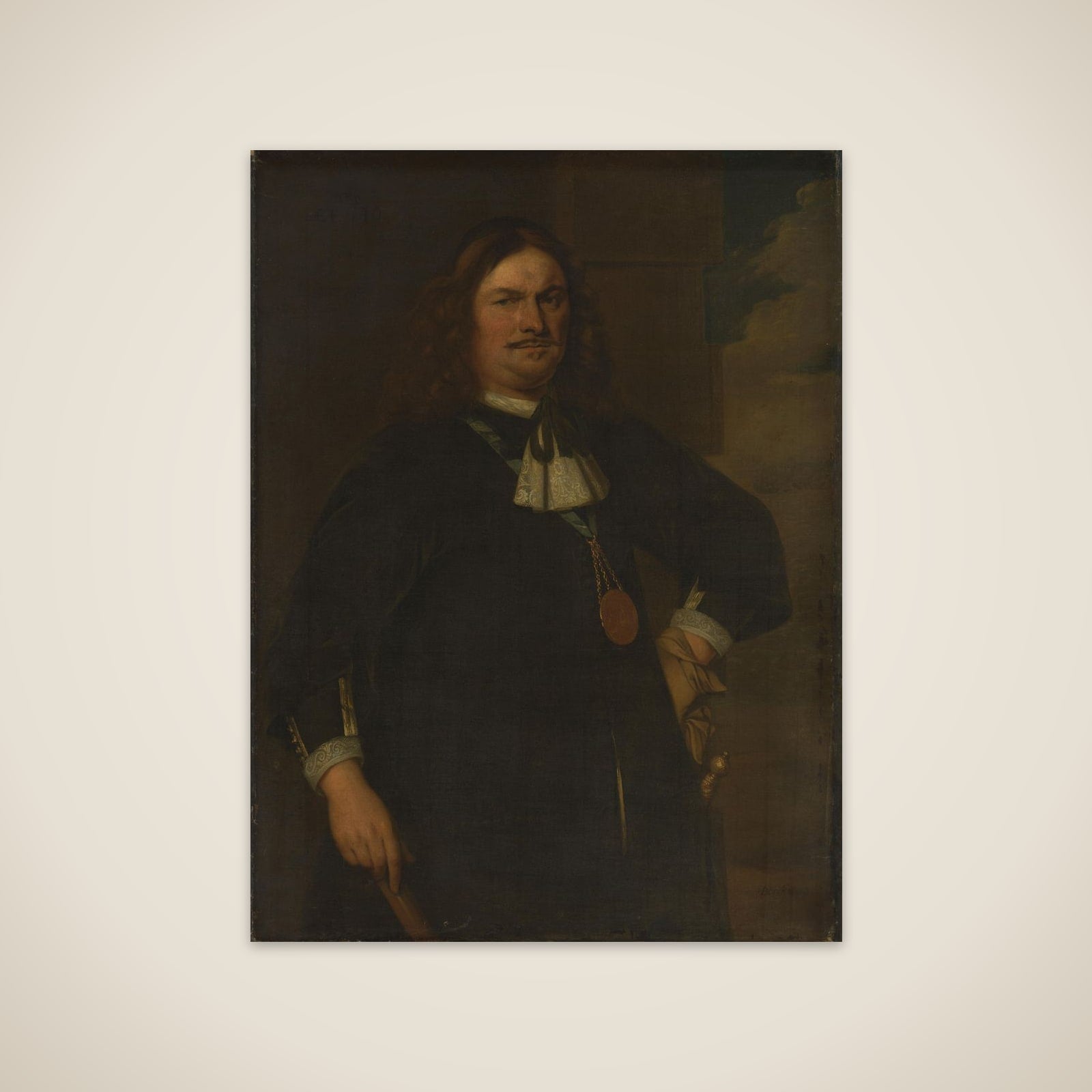 Portrait of Adriaen Banckert (c. 1620-1684), Vice Admiral of Zeeland unframed print