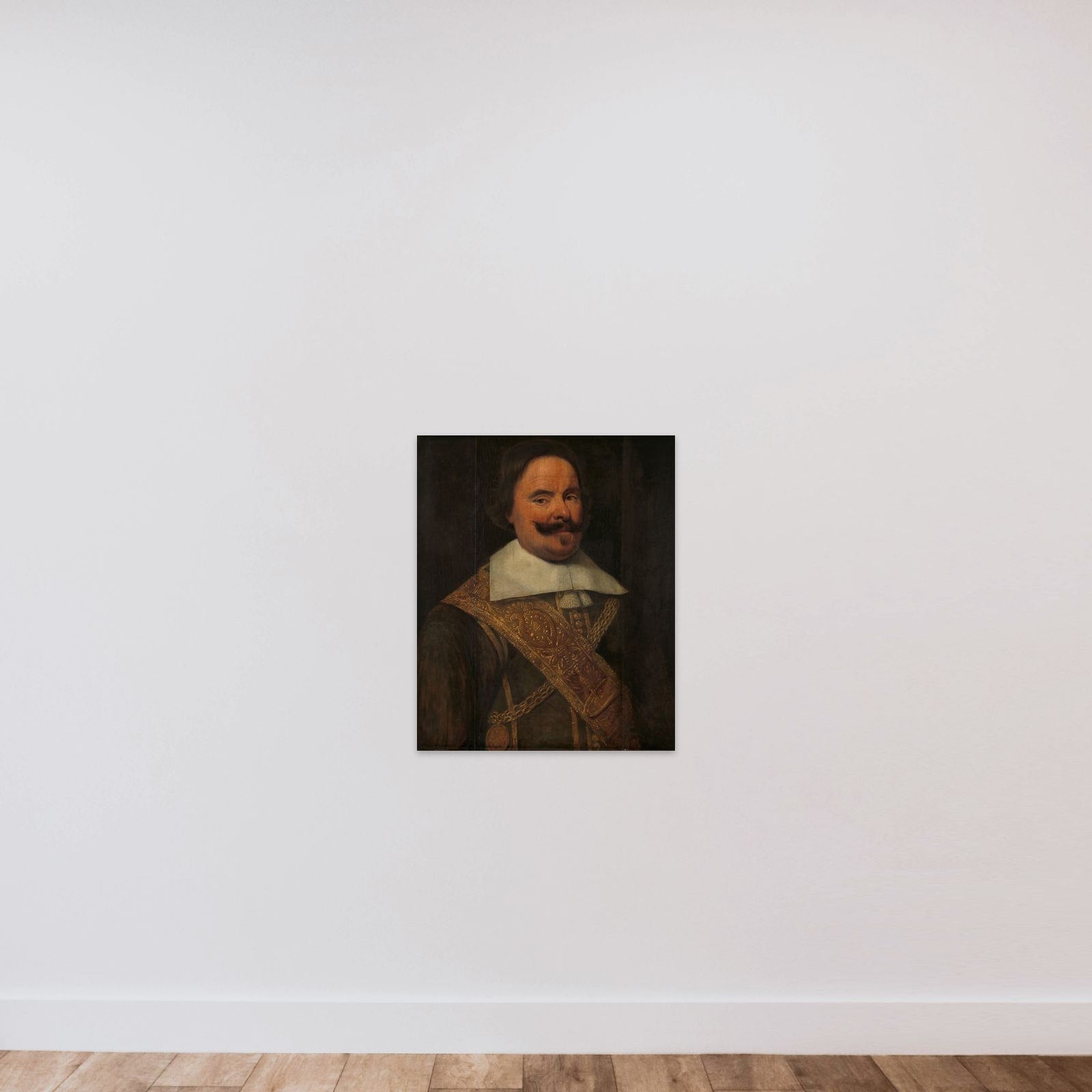 Michiel Adriaenszoon de Ruyter (1607-1676). Vice Admiral unframed — shown to scale