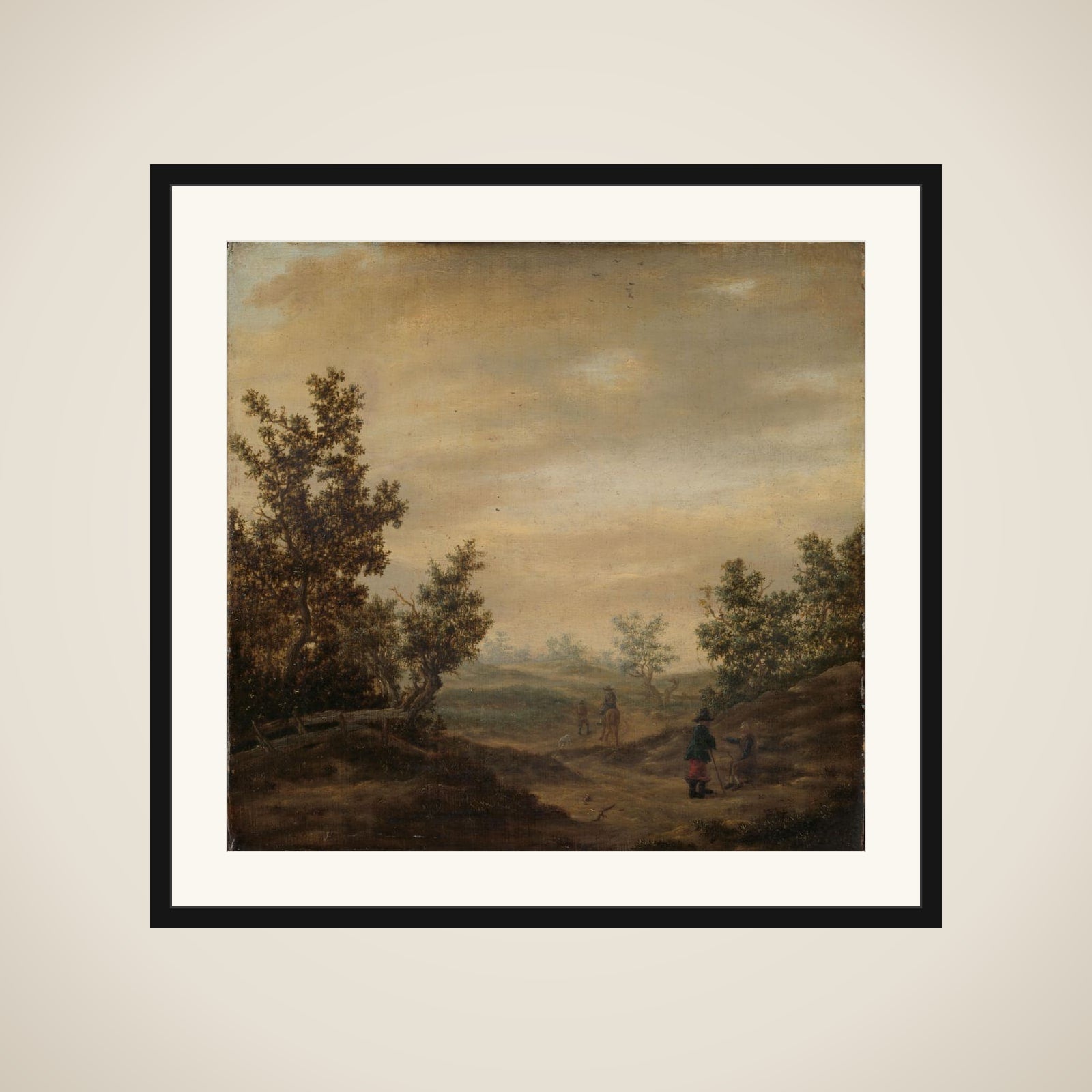 Road in the Dunes framed