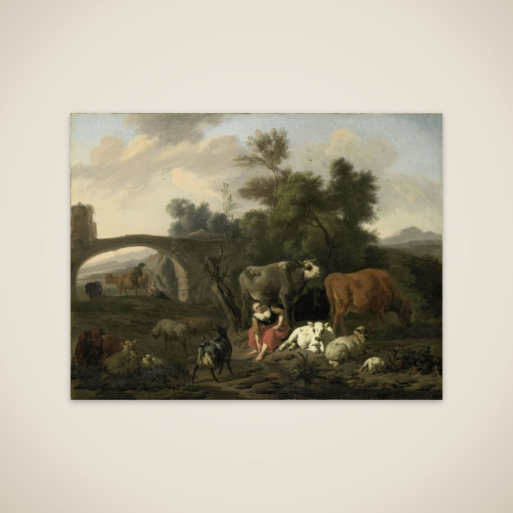 Landscape with Herdsmen and Cattle unframed print