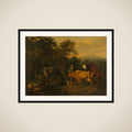 Landscape with Herdsman and Cattle framed